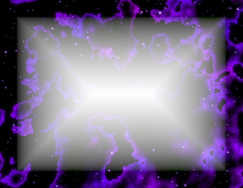 Pretty Purple Space Cloud Digital Stationary - Landscape